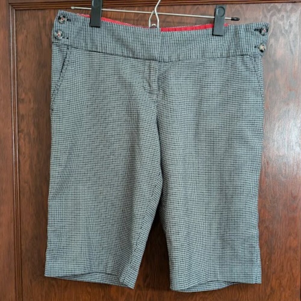 Vintage Y2K dELiA*s Houndstooth Print Bermuda Shorts